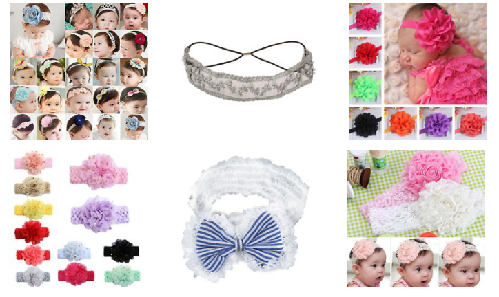 Spitze-Haarband für Mädchen & Babys
