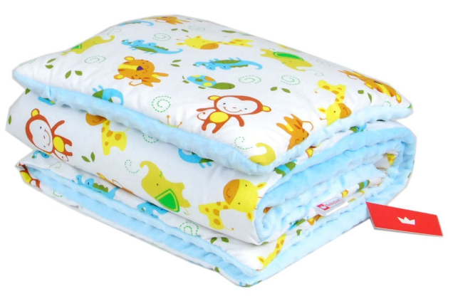 Babydecke 75 x 100 cm + Kissen 30 x 35 cm von Babylux