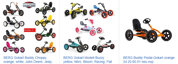 Gokarts Tretwagen für Kinder von BERG