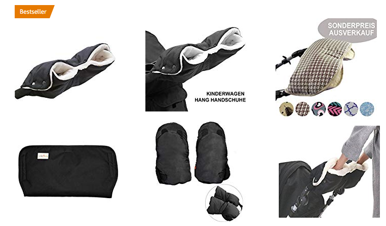 Handwärmer & Handschuhe für Buggy & Kinderwagen