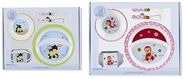 Sterntaler Geschirr-Set mit Teller, Schale, Löffel, Gabel, Tasse