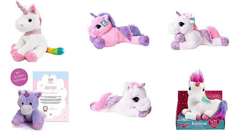 Einhorn Plüschtiere