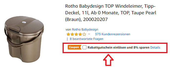 Rotho Babydesign TOP Windeleimer
