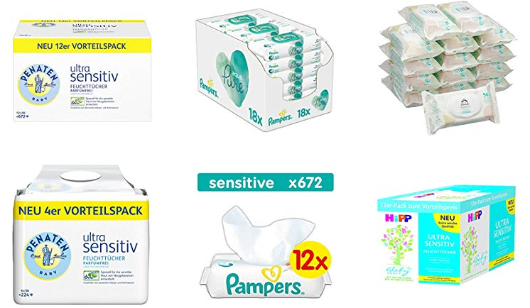 sensitive Baby-Feuchttücher