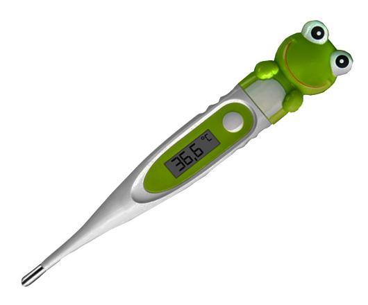 reer 9808 Digitales Fieberthermometer, Frosch-Thermometer für Kinder